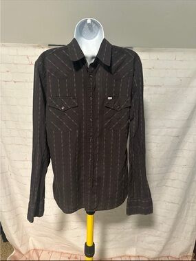 Stapleford Western Snap Button Shirt Sz M